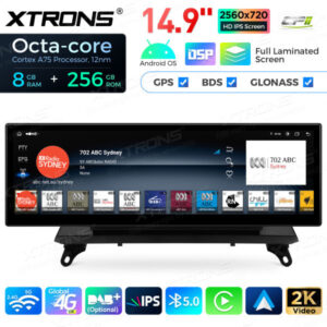 QLBX44X5CIL 14,9 Zoll volllaminierter 2K IPS 2.5D-Bildschirm Android Autoradio Multimedia Player Global 4G 8 + 256 GB für BMW X5 E70 / X6 E71 CIC – Bild 10