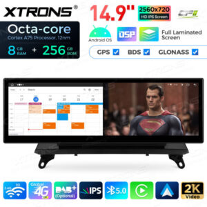 QLBX44X5CIL 14,9 Zoll volllaminierter 2K IPS 2.5D-Bildschirm Android Autoradio Multimedia Player Global 4G 8 + 256 GB für BMW X5 E70 / X6 E71 CIC – Bild 11