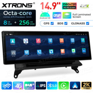 QLBX44X5CIL 14,9 Zoll volllaminierter 2K IPS 2.5D-Bildschirm Android Autoradio Multimedia Player Global 4G 8 + 256 GB für BMW X5 E70 / X6 E71 CIC – Bild 12