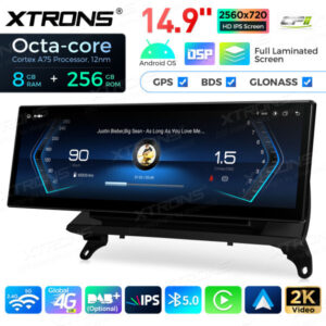 QLBX44X5CIL 14,9 Zoll volllaminierter 2K IPS 2.5D-Bildschirm Android Autoradio Multimedia Player Global 4G 8 + 256 GB für BMW X5 E70 / X6 E71 CIC – Bild 13