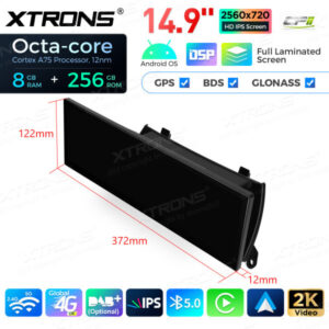 QLBX44X5CIL 14,9 Zoll volllaminierter 2K IPS 2.5D-Bildschirm Android Autoradio Multimedia Player Global 4G 8 + 256 GB für BMW X5 E70 / X6 E71 CIC – Bild 15