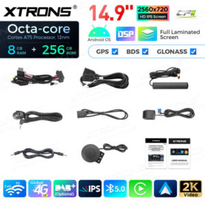 QLBX44X5CIL 14,9 Zoll volllaminierter 2K IPS 2.5D-Bildschirm Android Autoradio Multimedia Player Global 4G 8 + 256 GB für BMW X5 E70 / X6 E71 CIC – Bild 16