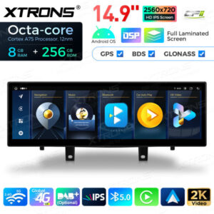 QLBX44X5NB 14,9 Zoll volllaminierter 2K IPS 2.5D Bildschirm Android Autoradio Multimedia Player Global 4G 8 + 256 GB für BMW X5 F15 / X6 F16 NBT – Bild 7