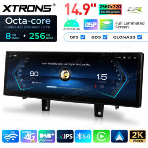 QLBX44X5NB 14,9 Zoll volllaminierter 2K IPS 2.5D Bildschirm Android Autoradio Multimedia Player Global 4G 8 + 256 GB für BMW X5 F15 / X6 F16 NBT – Bild 13