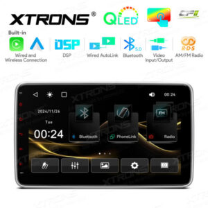 Alternative view of TL10S 10,1-Zoll-Doppel-DIN-QLED-Display mit verstellbarem Bildschirm Auto-Multimedia-Player und Android Auto & AutoLink & DSP Universal Fit Linux