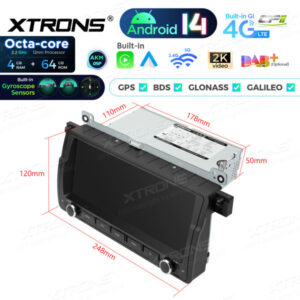 Android Autoradio Xtrons PX8446BLHGS für BMW / Rover / MG 4/64 GB – Bild 12