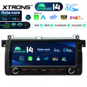 Android Autoradio Xtrons PX8446BLHGS für BMW / Rover / MG 4/64 GB