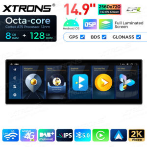 Alternative view of Android Autoradio Xtrons QLBH4460CC3 14 Zoll  8+128GB  für BMW 5er E60 E61 M5 CCC  Abverkauf Neu