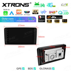 Android Autoradio Xtrons für Mercedes-Benz W164 8/256 GB – Bild 13