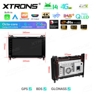 Android Autoradio Xtrons für Mercedes Benz/Volkswagen 8/256 GB – Bild 13