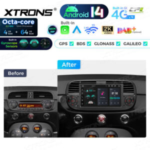 Android Autoradio Xtrons für Fiat 500 – Bild 4