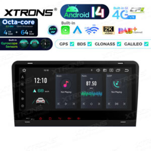 Android Autoradio Xtrons für Audi A3 8P 4/64 GB – PX84AA3LHGS-01 CPII