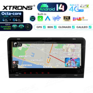 Android Autoradio Xtrons für Audi A3 8P 4/64 GB – PX84AA3LHGS-07 CPII