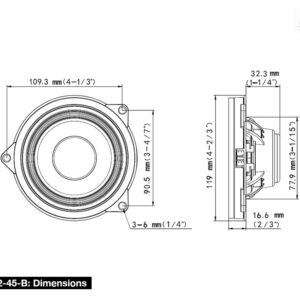 Alternative view of Alpine DP2-45-B 12 cm 2-WEGE-KOXIAL-LAUTSPRECHER für BMW 3er und 4er Reihe