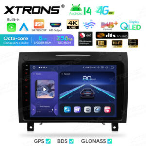 IQP94M350P 9-Zoll-Octa-Core-Autonavigationssystem für Android 14 4G 8 + 256 GB QLED-IPS-Display Eingebauter DSP DTS für Mercedes-Benz