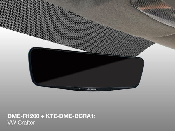 Alpine KTE-DME-BCRA1 Fahrzeugspezifische Halterung für den Einbau des digitalen Rückspiegel DME-R1200 in einem VW Crafter, MAN TGE oder VW T5 – Bild 4