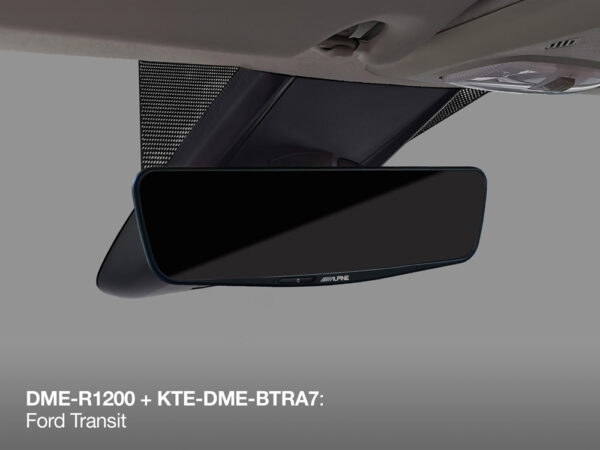 Alpine KTE-DME-BTRA7 Fahrzeugspezifische Halterung für den Einbau des digitalen Rückspiegel DME-R1200 in einem Ford Transit Custom, Camper und Nugget – Bild 3
