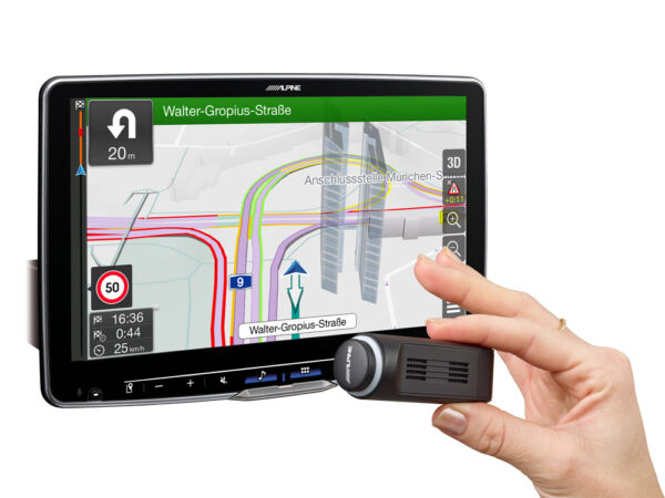 Alpine NAVI-F115D Autoradio mit USB Plug-and-Play Navigation, 11-Zoll-Touchscreen, DAB+, CarPlay Wireless und Android Auto Unterstützung