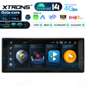 PX1439BLHGS 10,25 Zoll Octa Core 4 + 64 GB Global 4G Android 14 IPS Autoradio Multimedia Player Eingebaute AKM DSP Gyroskop Sensoren für BMW