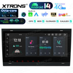 PX84AA4LHGS 8,8 Zoll Octa Core 4+64 GB Global 4G Android 14 IPS Autoradio Multimedia Player Eingebaute AKM DSP Gyroskop Sensoren für Audi/Seat