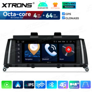 QDB80X3CI 8,8 Zoll 4 + 64 GB Android Auto GPS Multimedia Player 4G IPS Integriertes CarPlay und Android Auto für BMW X3 F25 CIC