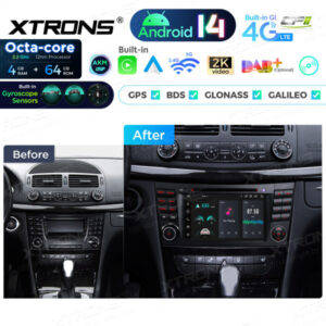 Android Autoradio Xtrons für Mercedes-Benz W211, W219 4/64 GB – Bild 4