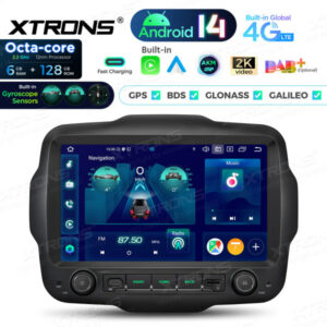 PXH94RGJLGS 9-Zoll-OLED-Display Android-Navigations-Autoradio-Multimedia-Player mit benutzerdefinierter Passform für Jeep (Kopie)