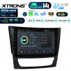 Android Autoradio Xtrons für Mercedes Benz CLS-/E-Klasse 4/64 GB – PXP94M211GDAB-07 CPII