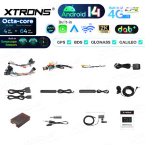 Android Autoradio Xtrons für Mercedes Benz CLS-/E-Klasse 4/64 GB – PXP94M211GDAB-12 CPII