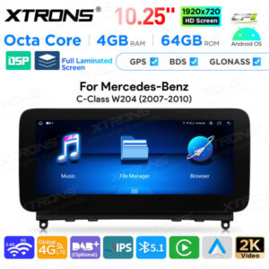 Android Autoradio Xtrons für Mercedes-Benz C-Klasse W204 4/64 GB – Bild 5