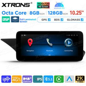 QAMS1440M12EL 10,25 Zoll Android Octa Core 4 GB + 64 GB Auto-GPS-Multimedia-Player für Mercedes-Benz E-Klasse W212/S212 (2009–2012) Linkslenker