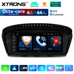 QDB8060CI 8,8 Zoll Android-Auto-GPS-Multimedia-Player mit integriertem CarPlay und Android Auto für BMW 3er/5er CIC