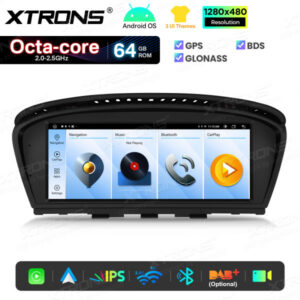 QTB8060CC 8,8 Zoll für BMW 3er/5er CCC Octa Core 64 GB IPS-Display, Tag- und Nachtmodus, Benutzeroberfläche, Android-Auto-GPS-Multimediaplayer