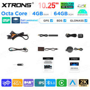 Android Autoradio Xtrons für Mercedes-Benz B-Klasse W246 4/64 GB – QAMS1450M12BL-11 CPII