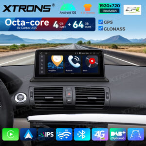 Alternative view of Android Autoradio Xtrons für BMW 1er LHD 4/64 GB