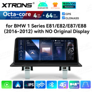 QDB1087UNL 10,25 Zoll Octa Core 4 + 64 GB Android Auto GPS Multimedia-Player Eingebauter 4G IPS Touchscreen Für BMW 1 Serie LHD
