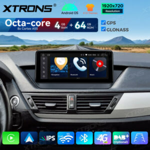 Alternative view of QDB10X1UN 10,25 Zoll 4 + 64 GB Android Auto GPS Multimedia-Player Eingebauter 4G IPS Touchscreen Für BMW X1 E84 ohne Originaldisplay