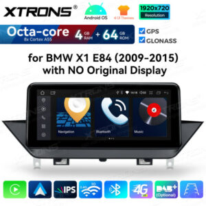 QDB10X1UN 10,25 Zoll 4 + 64 GB Android Auto GPS Multimedia-Player Eingebauter 4G IPS Touchscreen Für BMW X1 E84 ohne Originaldisplay