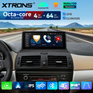 Alternative view of QDB10X3UNL 10,25 Zoll 4 + 64 GB Android Auto GPS Multimedia-Player Eingebauter 4G IPS Touchscreen Für BMW X3 E83 LHD