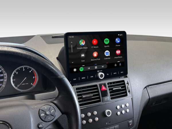 D9-W204 Premium Flex Android Autoradio für Mercedes C-Klasse W204 mit 4 x 100W Class-D Verstärker, 10,1 Zoll Display (hochauflösend), Inkl. Head-up-Display, Apple CarPlay und Android Auto – Bild 5