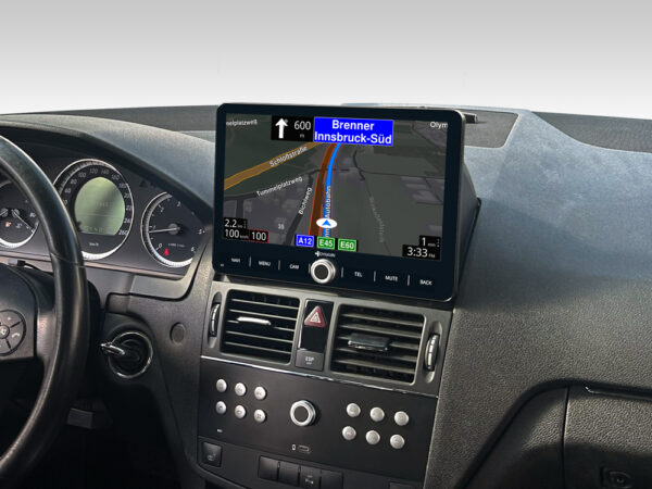 D9-W204 Premium Flex Android Autoradio für Mercedes C-Klasse W204 mit 4 x 100W Class-D Verstärker, 10,1 Zoll Display (hochauflösend), Inkl. Head-up-Display, Apple CarPlay und Android Auto – Bild 6
