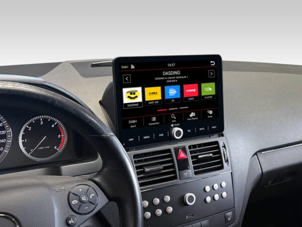 D9-W204 Premium Flex Android Autoradio für Mercedes C-Klasse W204 mit 4 x 100W Class-D Verstärker, 10,1 Zoll Display (hochauflösend), Inkl. Head-up-Display, Apple CarPlay und Android Auto – Bild 7