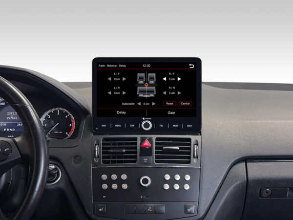 D9-W204 Premium Flex Android Autoradio für Mercedes C-Klasse W204 mit 4 x 100W Class-D Verstärker, 10,1 Zoll Display (hochauflösend), Inkl. Head-up-Display, Apple CarPlay und Android Auto – Bild 8