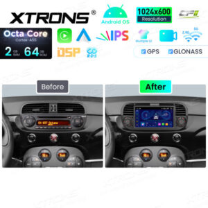 Android Autoradio Xtrons für Fiat 500 (2007-2015) 2/64 GB – Bild 3