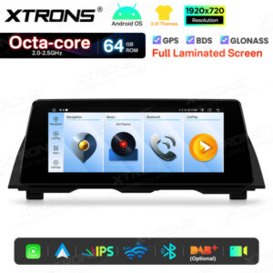 QTB10FVNB 10,25 Zoll für BMW 5er NBT Octa Core 64 GB Volllaminierter Bildschirm Tag- und Nachtmodi UI Android Auto GPS Multimedia Player
