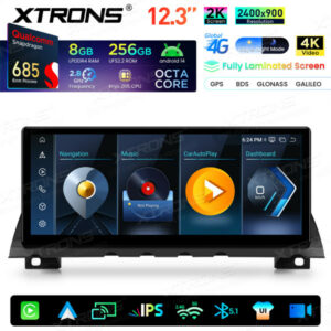 QWBX24CIB12SV 12,3 Zoll 2K-Bildschirm Qualcomm Snapdragon 685 8+256 GB Android-Autobildschirm-Upgrade für BMW 7er F01/F02 (2009–2012) CIC-System