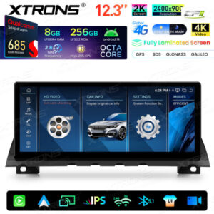 Xtrons Android Autobildschirm Upgrade für BMW 7er F01/F02 NBT-System 8/256 GB – QWBX24NB12SV-04 CPII