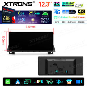 Xtrons Android Autobildschirm Upgrade für BMW 7er F01/F02 NBT-System 8/256 GB – QWBX24NB12SV-15 CPII