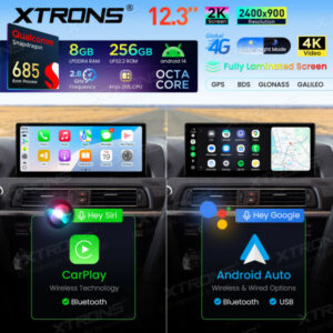 Alternative view of QWBX24NB12SX 12,3 Zoll 2K-Bildschirm Qualcomm Snapdragon 685 8+256 GB Android-Autobildschirm-Upgrade für BMW 6er F06/F12/F13 (2013–2017) NBT-System