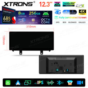 Xtrons Android Autobildschirm Upgrade für BMW X5 F15/X6 F16 NBT-System 8/256 GB – QWBX24NB12X5N-15 CPII